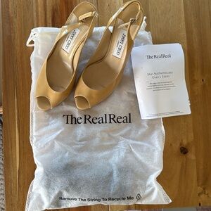 Jimmy Choo peep toe heels